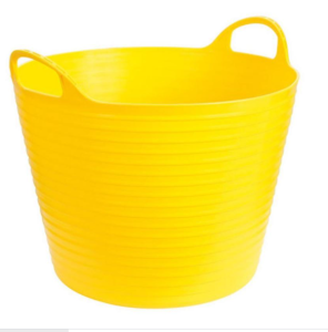 Elastyczne wiadro 28l KERBL - żółty