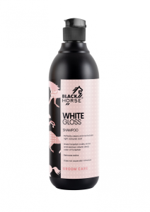 White Gloss Black Horse - 500ml szampon dla siwych koni