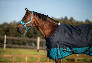 Derka padokowa z polarem START 0g 600d - navy/petrol