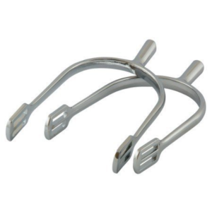 Ostrogi damskie zaokrąglone 30mm z paskami