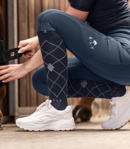 Podkolanówki Argyle ELT - deepblue/stone blue