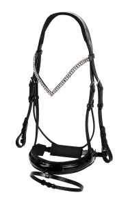 Ogłowie Woden START - czarny/czarny