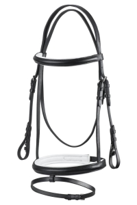 Ogłowie Simple START - czarny/biały