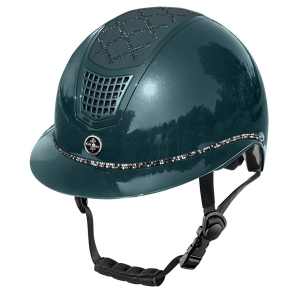 Kask QUANTINUM W-V SPOTLIGHT SHINY SILVER FAIR PLAY - dark green
